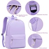 image:imageBluboon School Backpack for Teen Girls Women Laptop Backpack College Bookbags Middle School Travel Work Commuter Back Pack Khaki WhiteLight Purple