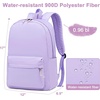 image:imageBluboon School Backpack for Teen Girls Women Laptop Backpack College Bookbags Middle School Travel Work Commuter Back Pack Khaki WhiteLight Purple