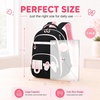 image:imageBluboon School Backpack for Teen Girls Women Laptop Backpack College Bookbags Middle School Travel Work Commuter Back Pack Khaki WhitePink Black