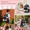 image:imageBluboon School Backpack for Teen Girls Women Laptop Backpack College Bookbags Middle School Travel Work Commuter Back Pack Khaki WhitePink Black