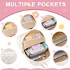 image:imageBluboon School Backpack for Teen Girls Women Laptop Backpack College Bookbags Middle School Travel Work Commuter Back Pack Khaki WhitePink Bow Beige