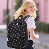 image:imageBluboon School Backpack for Teen Girls Women Laptop Backpack College Bookbags Middle School Travel Work Commuter Back Pack Khaki WhitePink Bow Black Background