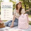 image:imageBluboon School Backpack for Teen Girls Women Laptop Backpack College Bookbags Middle School Travel Work Commuter Back Pack Khaki WhitePink Bow Tie
