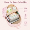 image:imageBluboon School Backpack for Teen Girls Women Laptop Backpack College Bookbags Middle School Travel Work Commuter Back Pack Khaki WhitePink Bow Tie