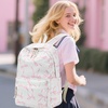 image:imageBluboon School Backpack for Teen Girls Women Laptop Backpack College Bookbags Middle School Travel Work Commuter Back Pack Khaki WhitePink Bow With Beige Base