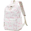 image:imageBluboon School Backpack for Teen Girls Women Laptop Backpack College Bookbags Middle School Travel Work Commuter Back Pack Khaki WhitePink Bow With Beige Base
