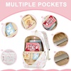 image:imageBluboon School Backpack for Teen Girls Women Laptop Backpack College Bookbags Middle School Travel Work Commuter Back Pack Khaki WhitePink Bow With Beige Base