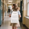 image:imageBluboon School Backpack for Teen Girls Women Laptop Backpack College Bookbags Middle School Travel Work Commuter Back Pack Khaki WhitePink Rose Flower Beige Base 312