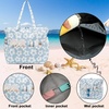 image:imageBluboon Waterproof Beach Tote Pool Bags for Women Ladies Extra Large Carry On Bag With Wet Compartment for Weekender Travel157blue
