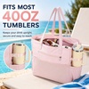 image:imageBluboon Waterproof Beach Tote Pool Bags for Women Ladies Extra Large Carry On Bag With Wet Compartment for Weekender TravelCoral Pink