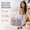 image:imageBluboon Waterproof Beach Tote Pool Bags for Women Ladies Extra Large Carry On Bag With Wet Compartment for Weekender TravelLavender Toile Floral 277