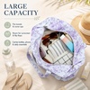 image:imageBluboon Waterproof Beach Tote Pool Bags for Women Ladies Extra Large Carry On Bag With Wet Compartment for Weekender TravelLavender Toile Floral 277