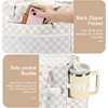 image:imageBluboon Waterproof Beach Tote Pool Bags for Women Ladies Extra Large Carry On Bag With Wet Compartment for Weekender TravelLight Brown Checkered