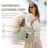 image:imageBluboon Waterproof Beach Tote Pool Bags for Women Ladies Extra Large Carry On Bag With Wet Compartment for Weekender TravelLime Green