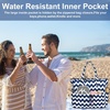 image:imageBluboon Waterproof Beach Tote Pool Bags for Women Ladies Extra Large Carry On Bag With Wet Compartment for Weekender TravelNavy Blue