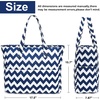 image:imageBluboon Waterproof Beach Tote Pool Bags for Women Ladies Extra Large Carry On Bag With Wet Compartment for Weekender TravelNavy Blue
