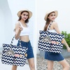 image:imageBluboon Waterproof Beach Tote Pool Bags for Women Ladies Extra Large Carry On Bag With Wet Compartment for Weekender TravelNavy Blue