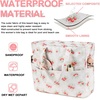 image:imageBluboon Waterproof Beach Tote Pool Bags for Women Ladies Extra Large Carry On Bag With Wet Compartment for Weekender TravelRed Strawberry  White Floral
