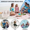 image:imageBluboon Waterproof Beach Tote Pool Bags for Women Ladies Extra Large Carry On Bag With Wet Compartment for Weekender TravelRed Strawberry  White Floral