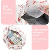 image:imageBluboon Waterproof Beach Tote Pool Bags for Women Ladies Extra Large Carry On Bag With Wet Compartment for Weekender TravelRed Strawberry  White Floral