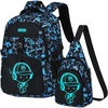 Blue Graffiti 2-piece Set