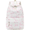 Pink Bow With Beige Base