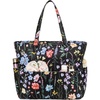 image:imageBluboon Waterproof Beach Tote Pool Bags for Women Ladies Extra Large Carry On Bag With Wet Compartment for Weekender TravelBlack Butterflyfloral