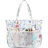 image:imageBluboon Waterproof Beach Tote Pool Bags for Women Ladies Extra Large Carry On Bag With Wet Compartment for Weekender TravelWhite Butterflyfloral