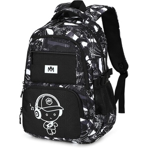 image:imageBluboon Cute Backpack for Girls Kawaii School Backpack with Bowknot amp Pom WideOpen Design Lightweight Kids Backpack with Compartments Aesthetic Bookbag for Elementary Middle SchoolGrey Graffiti