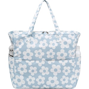 image:imageBluboon Waterproof Beach Tote Pool Bags for Women Ladies Extra Large Carry On Bag With Wet Compartment for Weekender Travel157blue